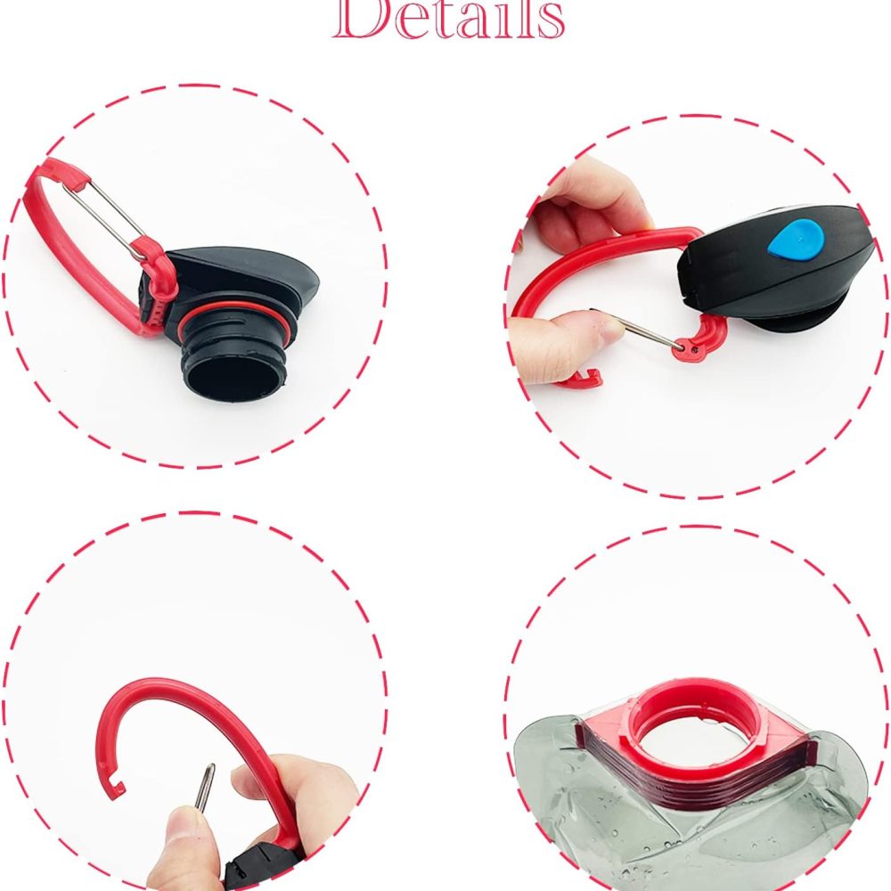 4 Pack 25oz Collapsible Water Bottles, 4 Colors Reusable Leakproof Water Bags for Drinking, Foldable Flat Water Bottles with Clasp for Outdoor Sports Camping Traveling Biking - Image 3