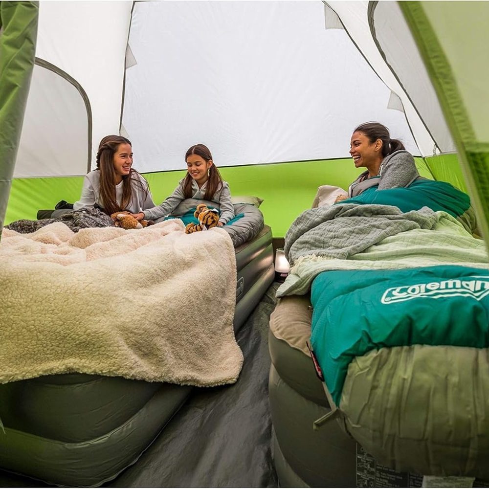 Coleman Evanston Screened Camping Tent, 6/8 Person Weatherproof Tent with Roomy Interior Includes Rainfly, Carry Bag, Easy Setup and Screened-In Porch - Image 8