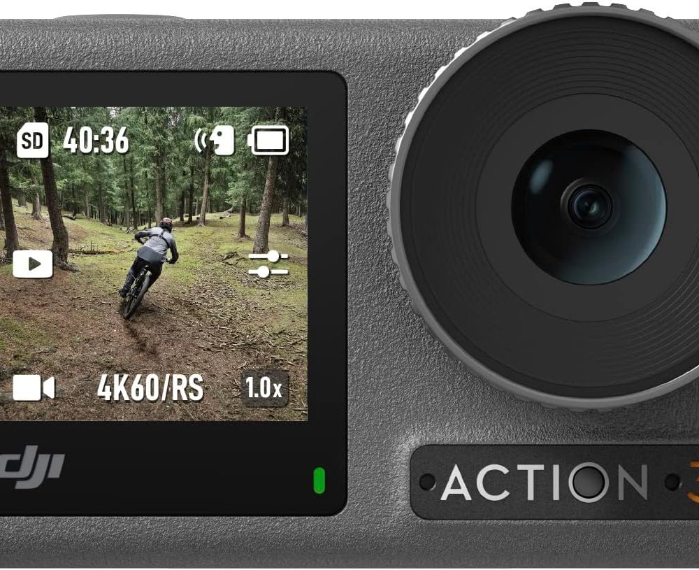 DJI Osmo Action 3 Standard Combo, Waterproof Action Camera with 4K HDR & Super-Wide FOV, 10-Bit Color Depth, HorizonSteady, Cold Resistant & Long-Lasting, Vlogging Camera for YouTube